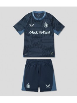 Billige Feyenoord Bortedraktsett Barn 2025-26 Kortermet (+ Korte bukser)